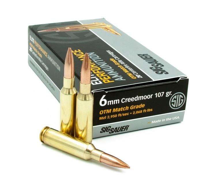 Ammunition Sig Sauer Ready Series 6mmCreedmoor AMMO 6MM CREEDMOOR 107GR ELITE MATCH GRADE OTM BOX/20 • Model: Ready Series